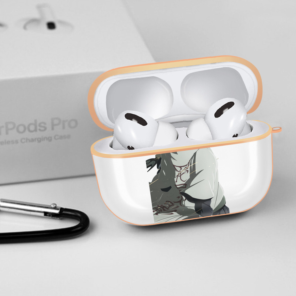 NARUTO -ナルト- 波風 ミナト Namikaze Minato 【AirPods Pro用】ハードシェル保護ケース｜耐衝撃・防指紋・カラビナ付き商品仕様