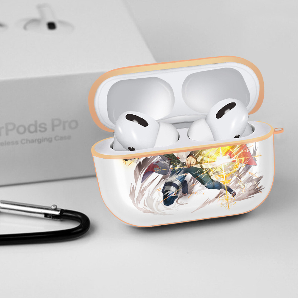 NARUTO -ナルト- 波風 ミナト Namikaze Minato 【AirPods Pro用】ハードシェル保護ケース｜耐衝撃・防指紋・カラビナ付き商品仕様