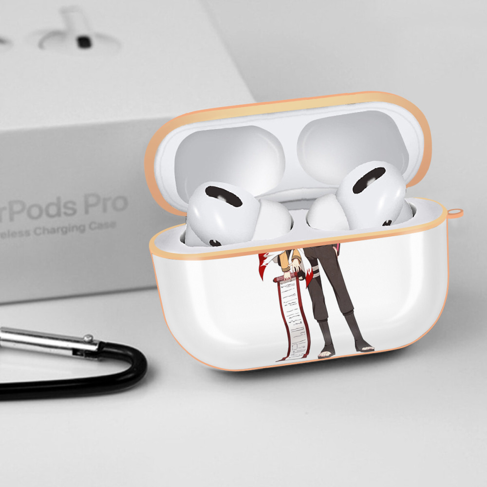 NARUTO -ナルト- 波風 ミナト Namikaze Minato 【AirPods Pro用】ハードシェル保護ケース｜耐衝撃・防指紋・カラビナ付き商品仕様