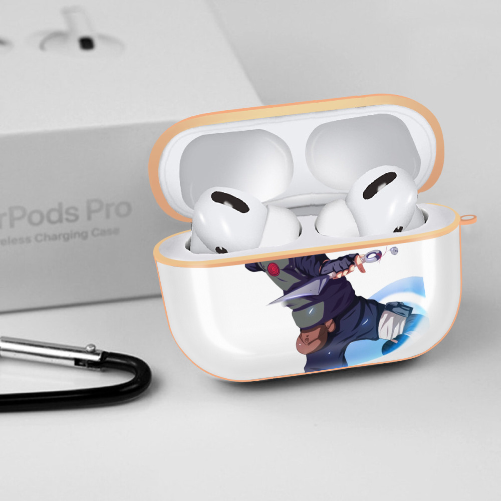 NARUTO -ナルト- 波風 ミナト Namikaze Minato 【AirPods Pro用】ハードシェル保護ケース｜耐衝撃・防指紋・カラビナ付き商品仕様