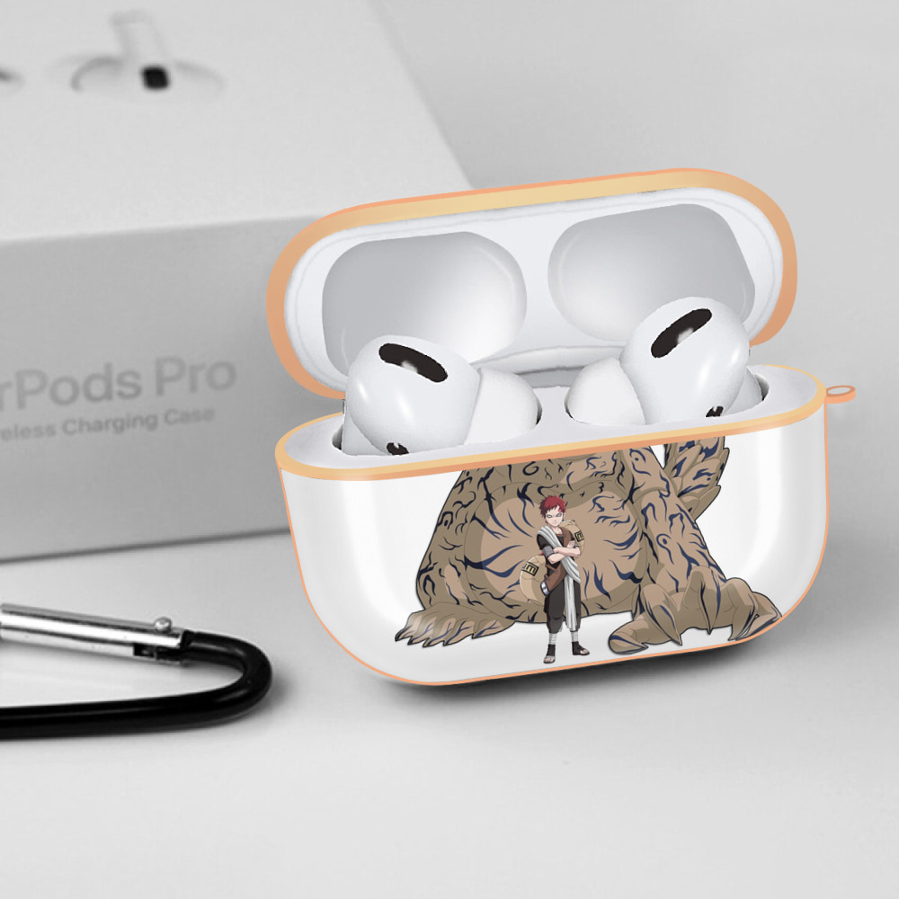 NARUTO -ナルト- ガアラ Gaara 【AirPods Pro用】ハードシェル保護ケース｜耐衝撃・防指紋・カラビナ付き商品仕様