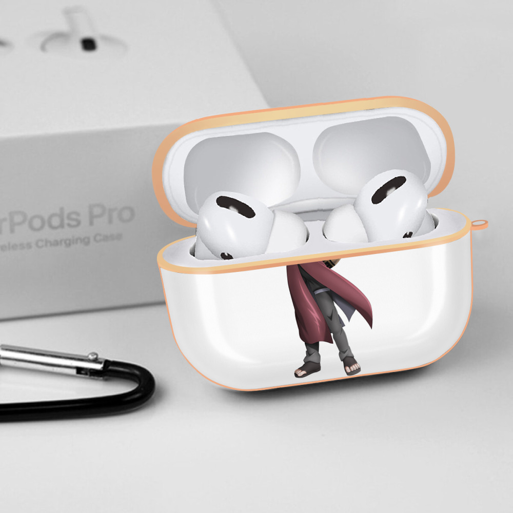 NARUTO -ナルト- ガアラ Gaara 【AirPods Pro用】ハードシェル保護ケース｜耐衝撃・防指紋・カラビナ付き商品仕様