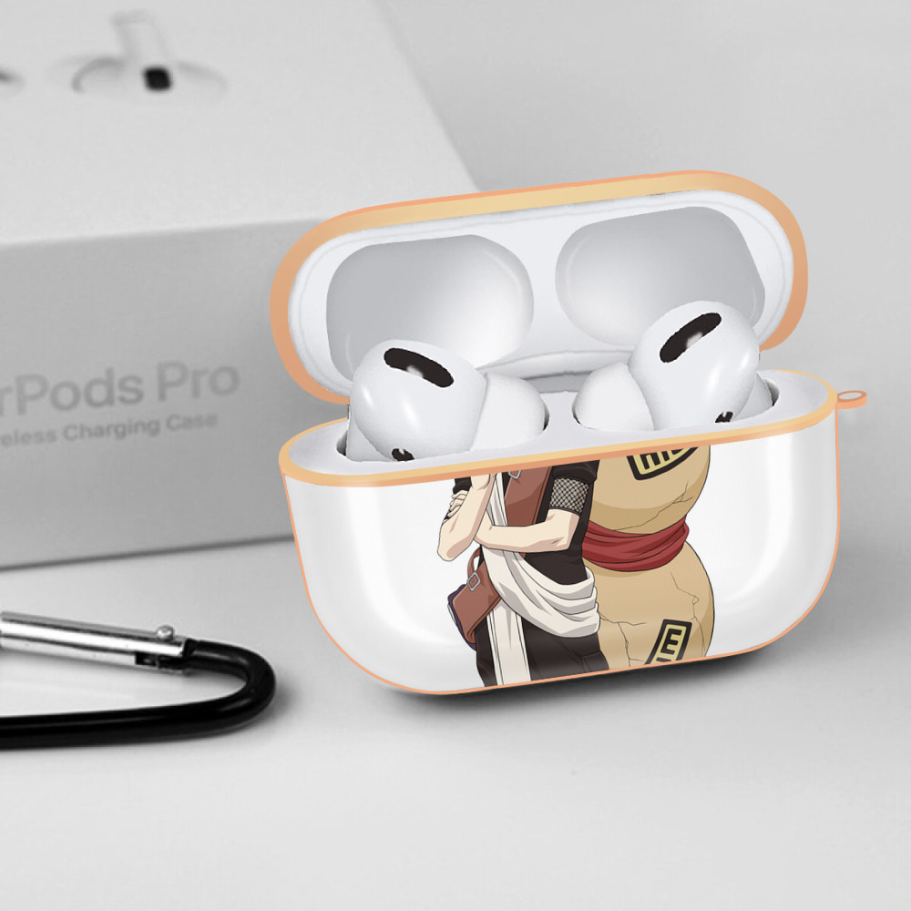 NARUTO -ナルト- ガアラ Gaara 【AirPods Pro用】ハードシェル保護ケース｜耐衝撃・防指紋・カラビナ付き商品仕様