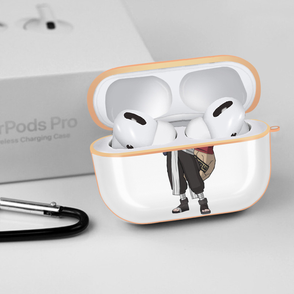 NARUTO -ナルト- ガアラ Gaara 【AirPods Pro用】ハードシェル保護ケース｜耐衝撃・防指紋・カラビナ付き商品仕様